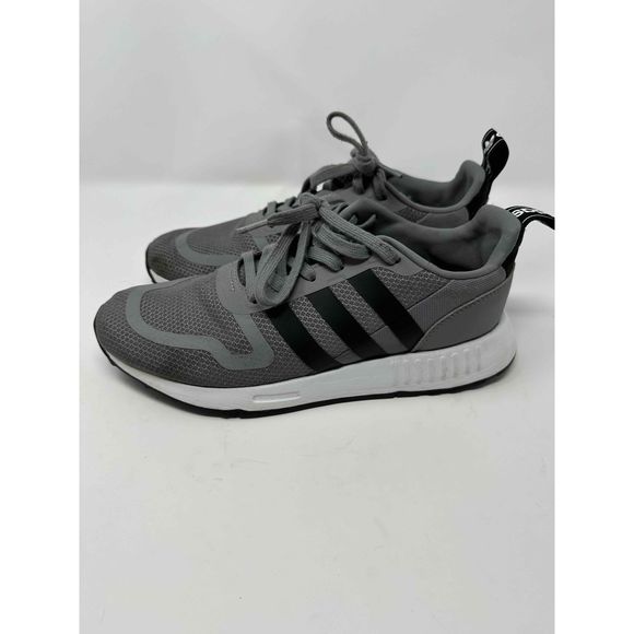 Adidas Mens Gray Lace-Up Sneakers Size 8 - Picture 3 of 6